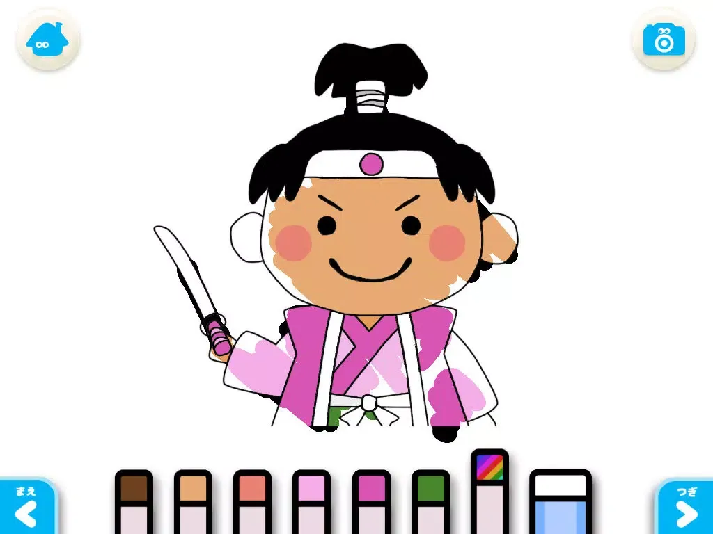 Captures d'écran de Momotaro (FREE) - Jajajajan Kids Song & Coloring picture book series iPad 