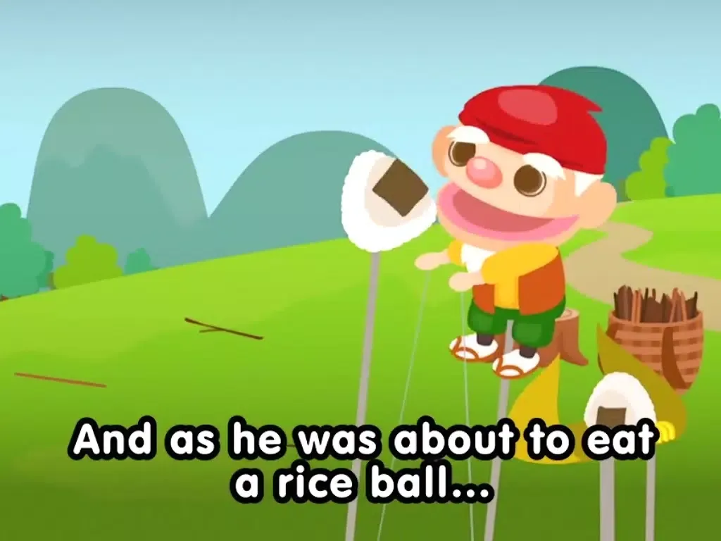 The Rolling Rice Ball (FREE) -Jajajajan Kids Song & Coloring picture book series iPad 应用截图