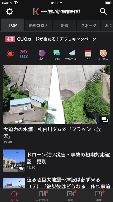 Скриншоты Tokachi Mainichi News Web