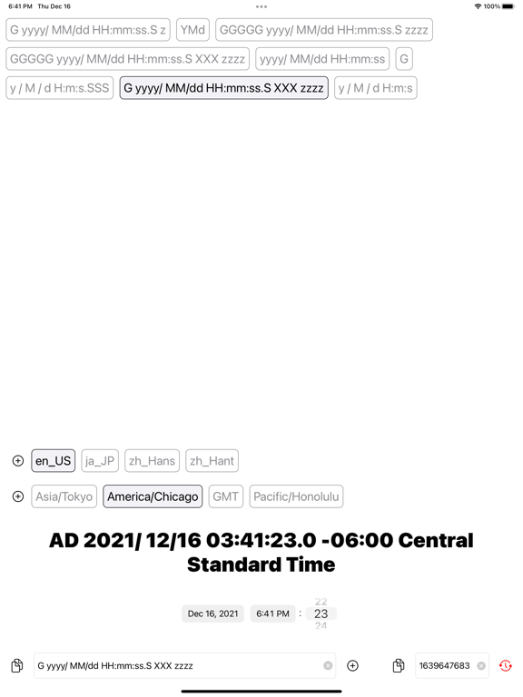 ภาพหน้าจอของ Timestamp Conversion Tool Lite iPad 