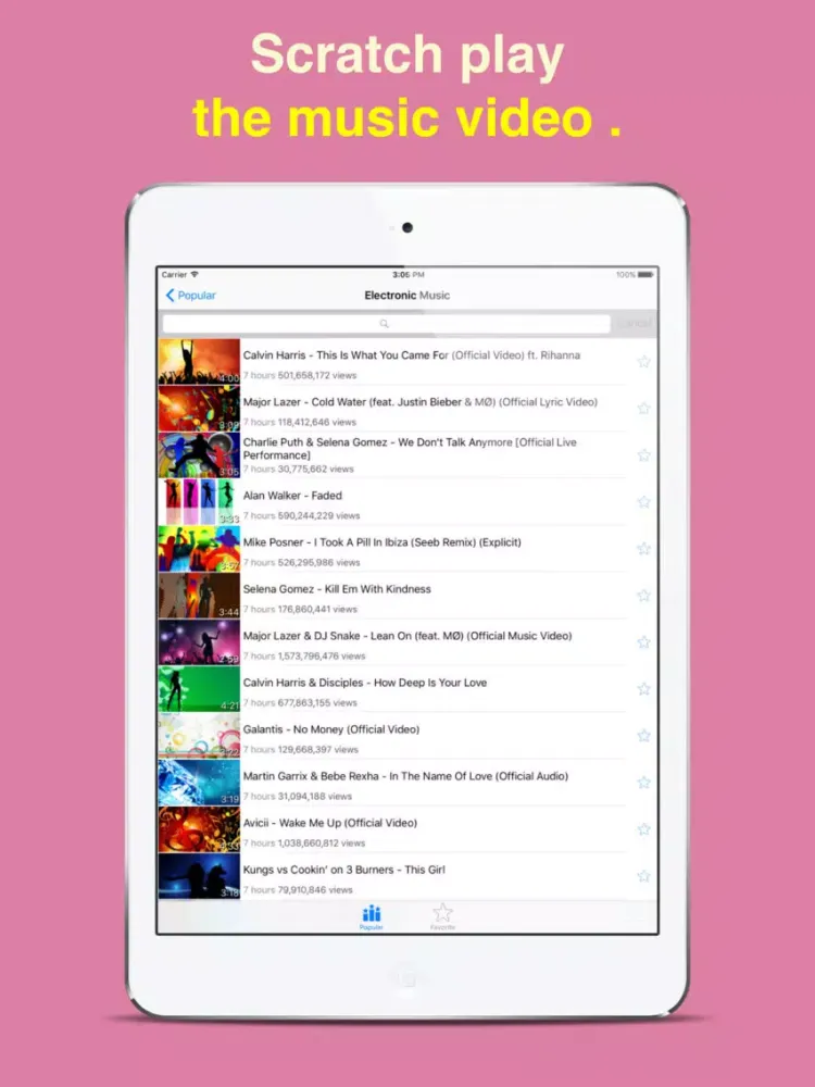 Movie Scratch Player iPad  スクリーンショット