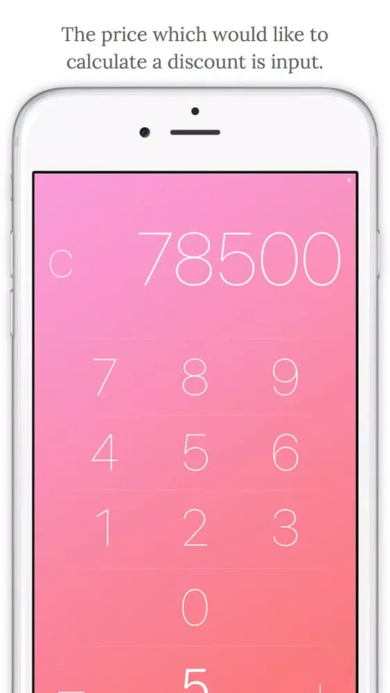 Discount -Sale price calculator Pink- Screenshots