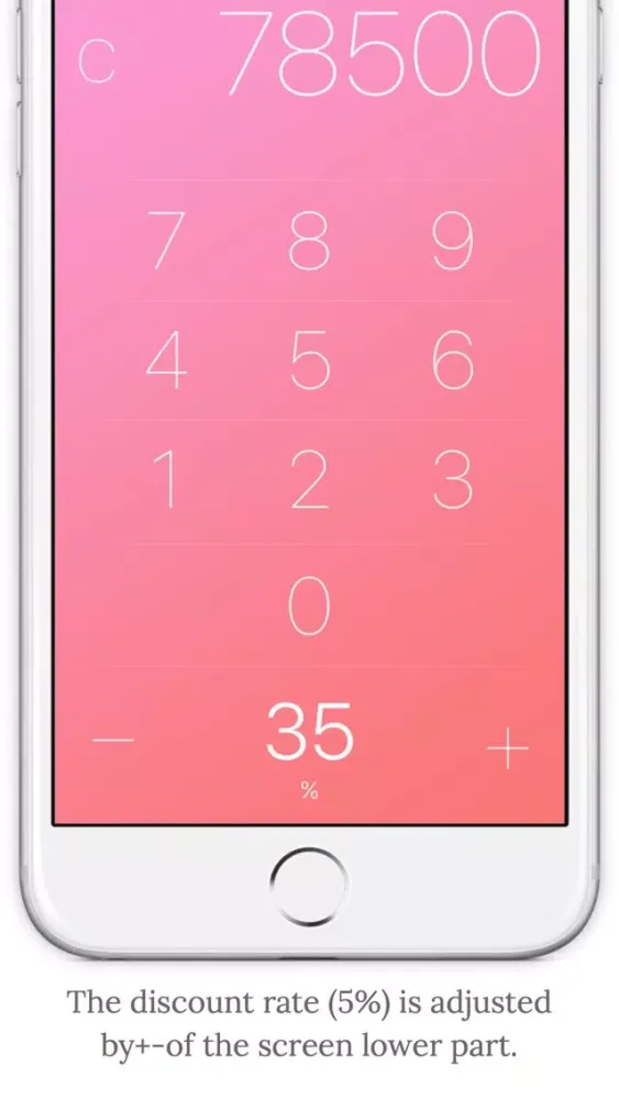Discount -Sale price calculator Pink- Screenshots