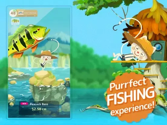 Capturas de tela do Oliver, the Fishing Cat iPad 