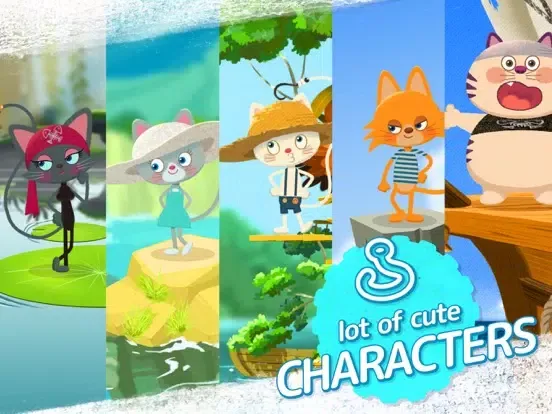 Capturas de tela do Oliver, the Fishing Cat iPad 