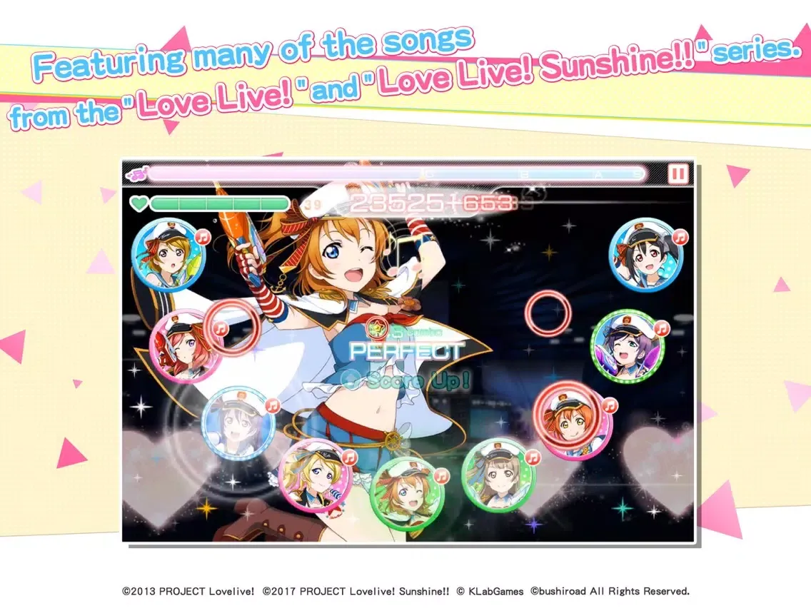 Capturas de tela do Love Live!School idol festival iPad 