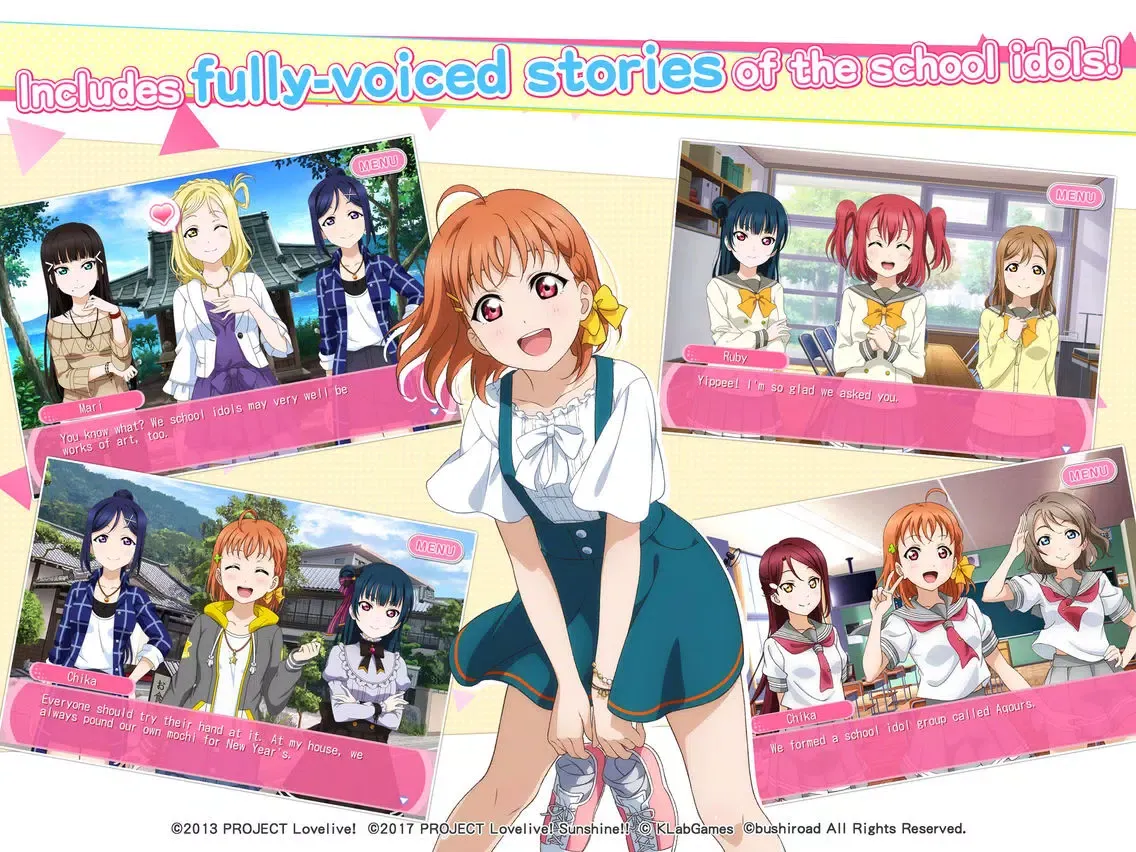 Capturas de tela do Love Live!School idol festival iPad 