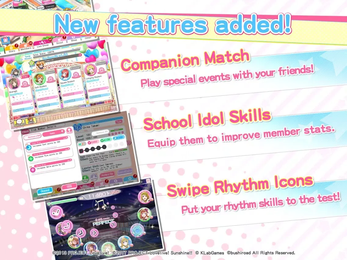 Capturas de tela do Love Live!School idol festival iPad 