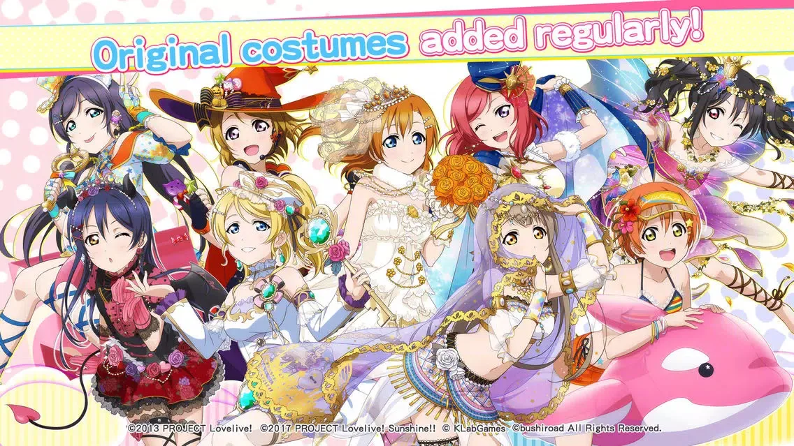 Capturas de tela do Love Live!School idol festival
