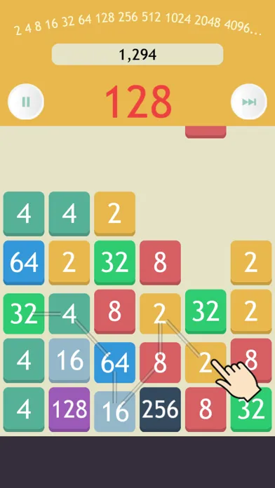 Captures d'écran de Pow2 -Make 2048 Puzzle