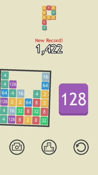Captures d'écran de Pow2 -Make 2048 Puzzle