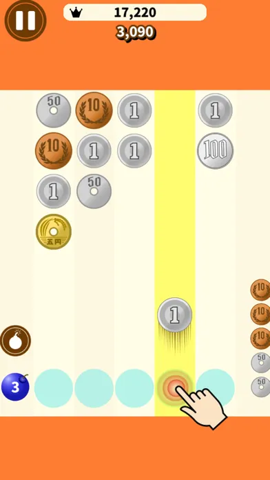 Captures d'écran de Shoot Coin Yen Exchange Puzzle