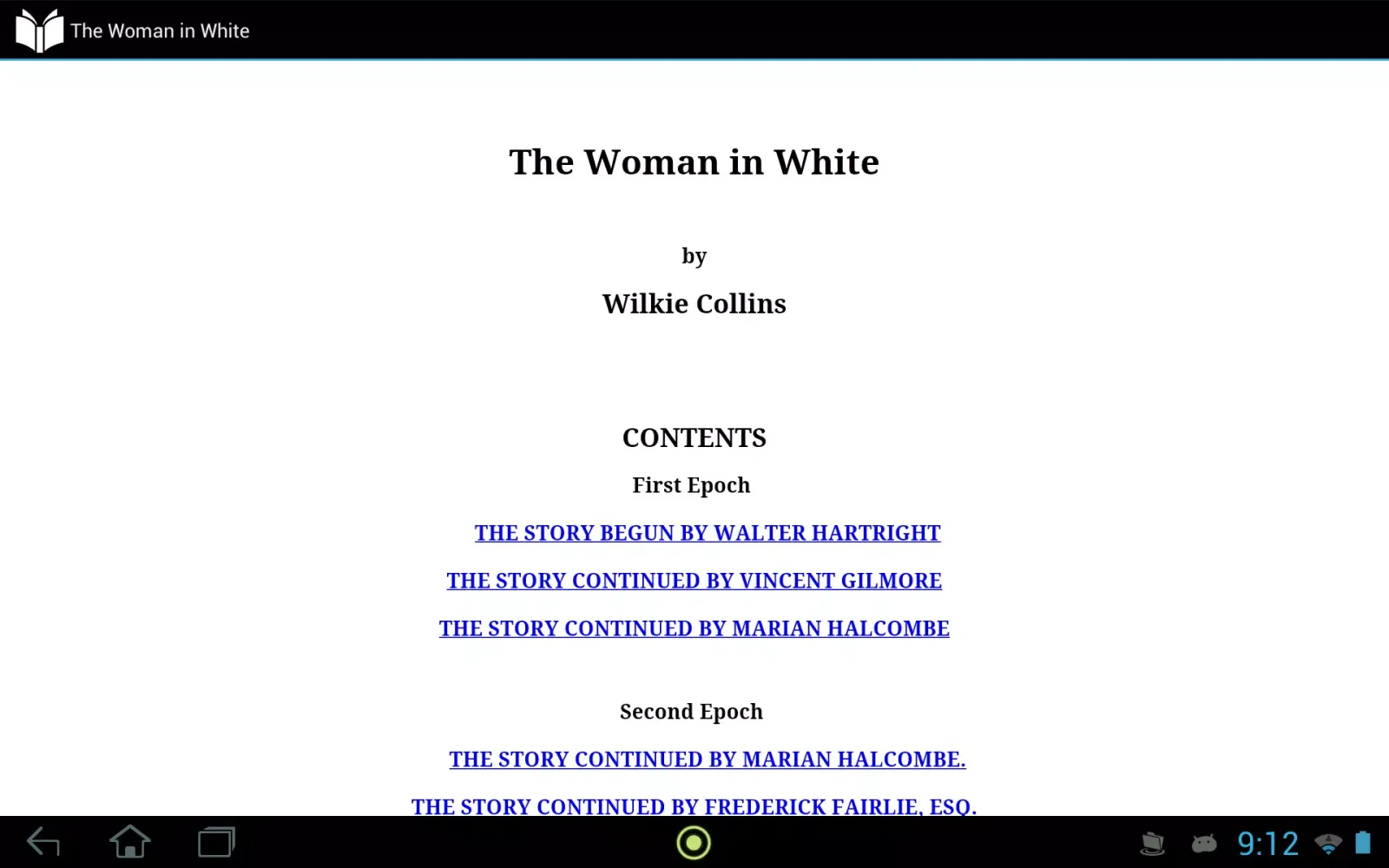 The Woman in White应用截图