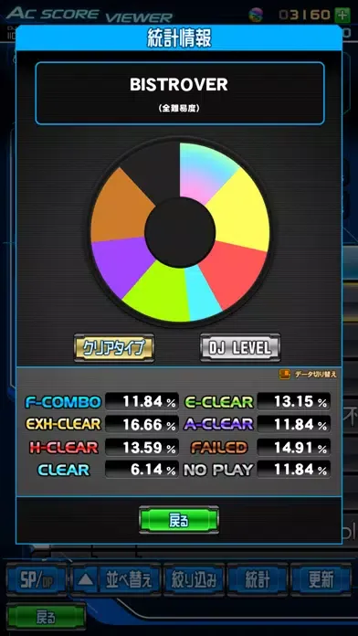 ภาพหน้าจอของ beatmania IIDX ULTIMATE MOBILE