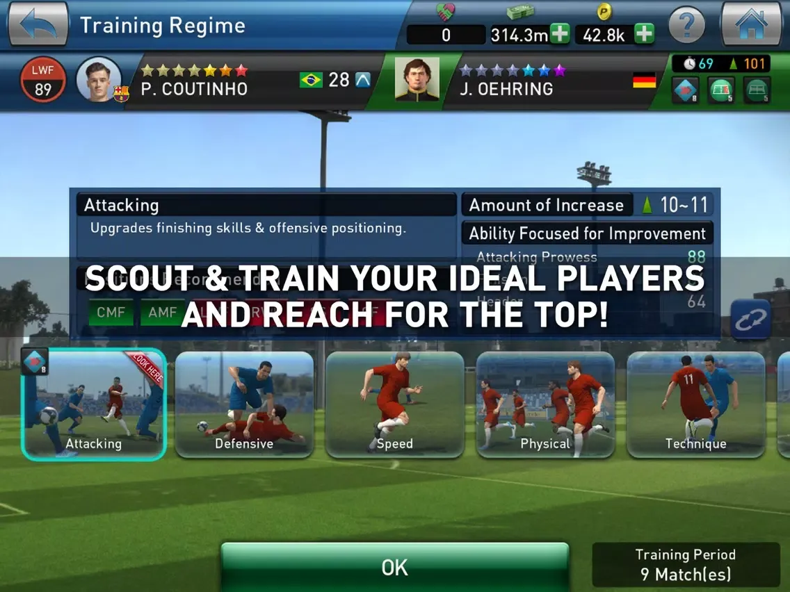 PES CLUB MANAGER iPad  Screenshots