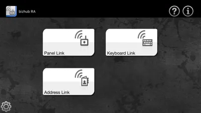Zrzuty ekranu bizhub Remote Access