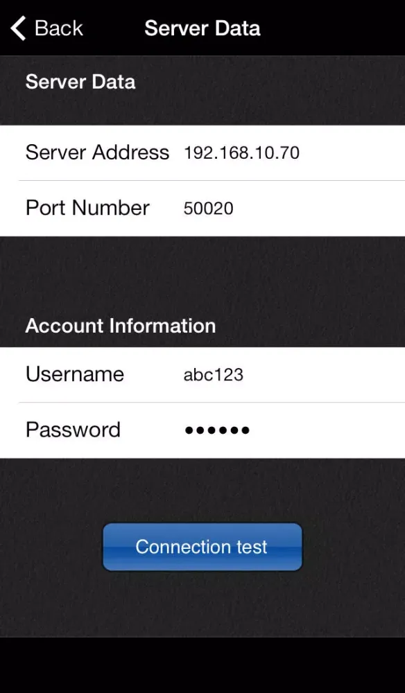Capturas de tela do PageScope My Print Manager Port for iPhone/iPad