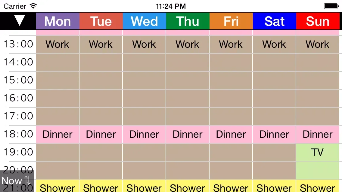 صور Week Table 1hour