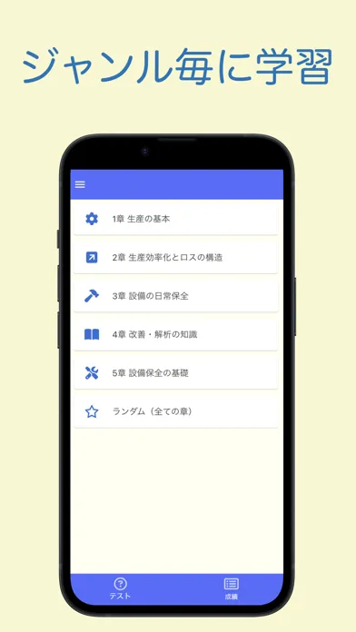 自主保全士 1級 学科問題集 スクリーンショット