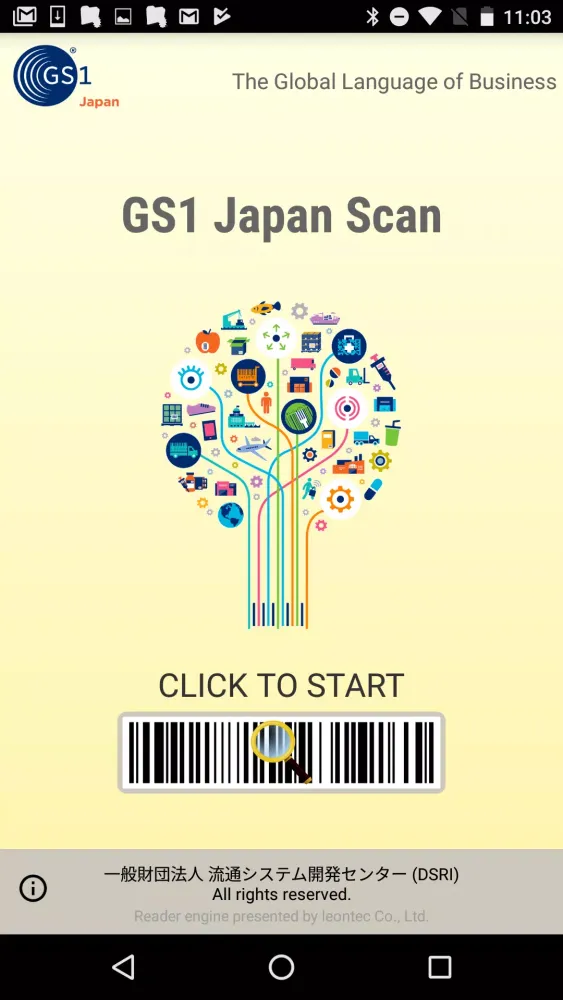 Screenshot di GS1 Japan Scan