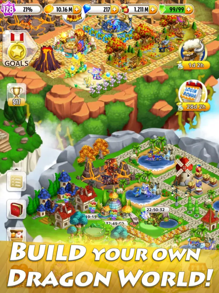 Screenshot di Dragon Paradise: City Sim Game iPad 