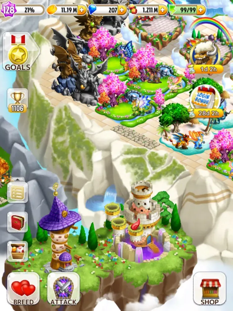 Screenshot di Dragon Paradise: City Sim Game iPad 