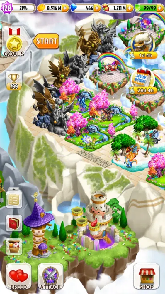 Screenshot di Dragon Paradise: City Sim Game