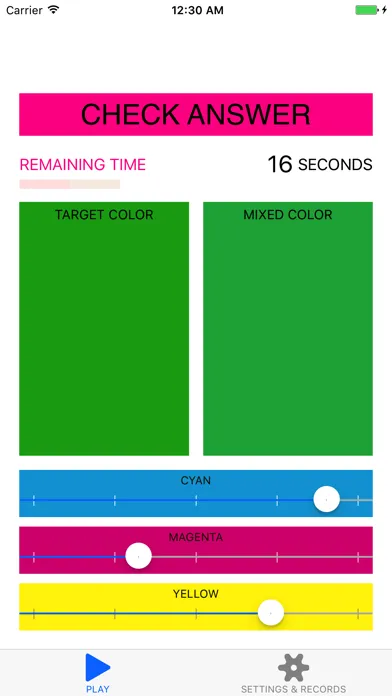 Скриншоты CMY-Color-Mix Training