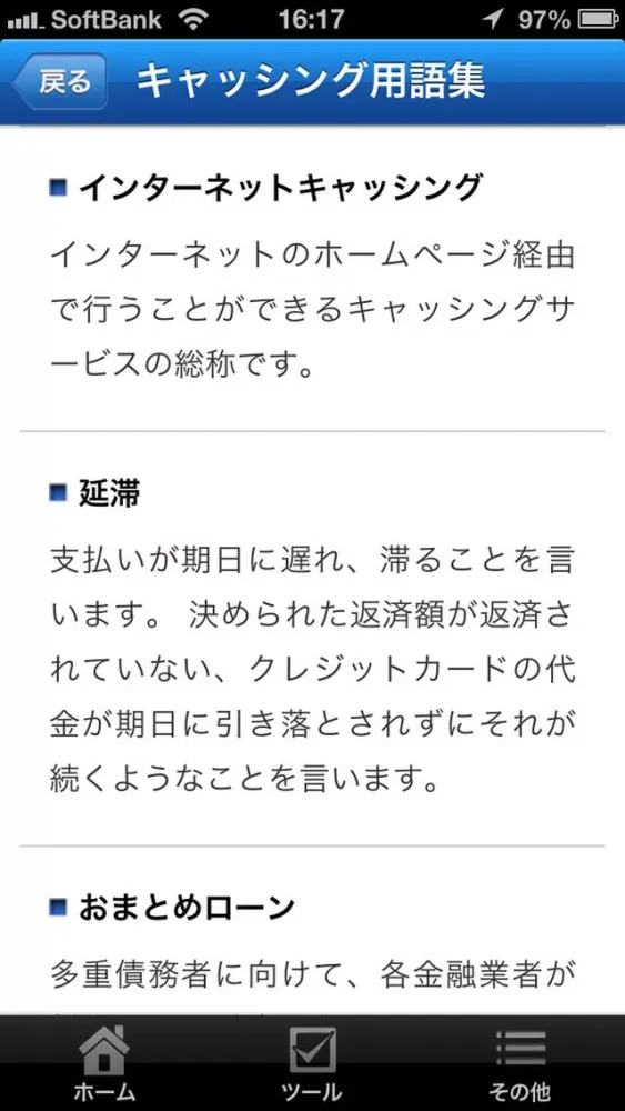 キャッシング総合マニュアル～お金とうまく向き合う方法～ スクリーンショット
