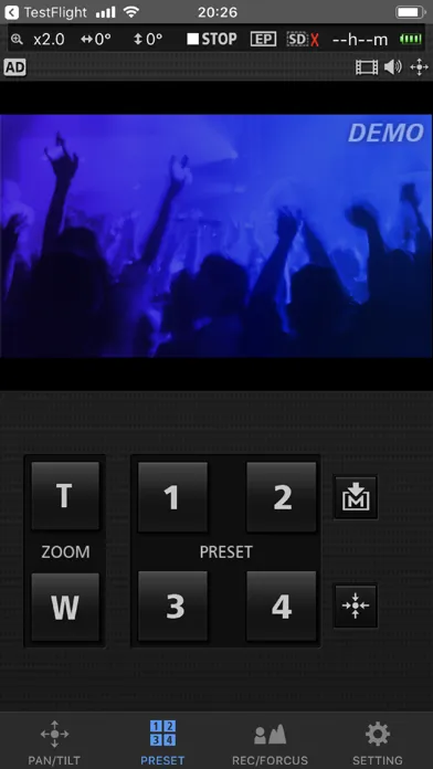 JVC CAM Control سکرین شاٹس