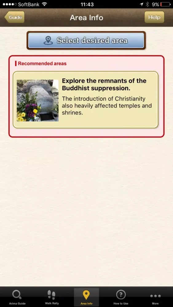 Capturas de tela do Arima History Guide
