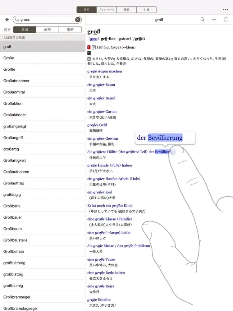Capturas de pantalla de 小学館 独和大辞典（第2版） iPad 