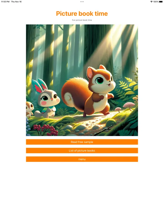 Ảnh chụp màn hình của 絵本の時間 iPad 