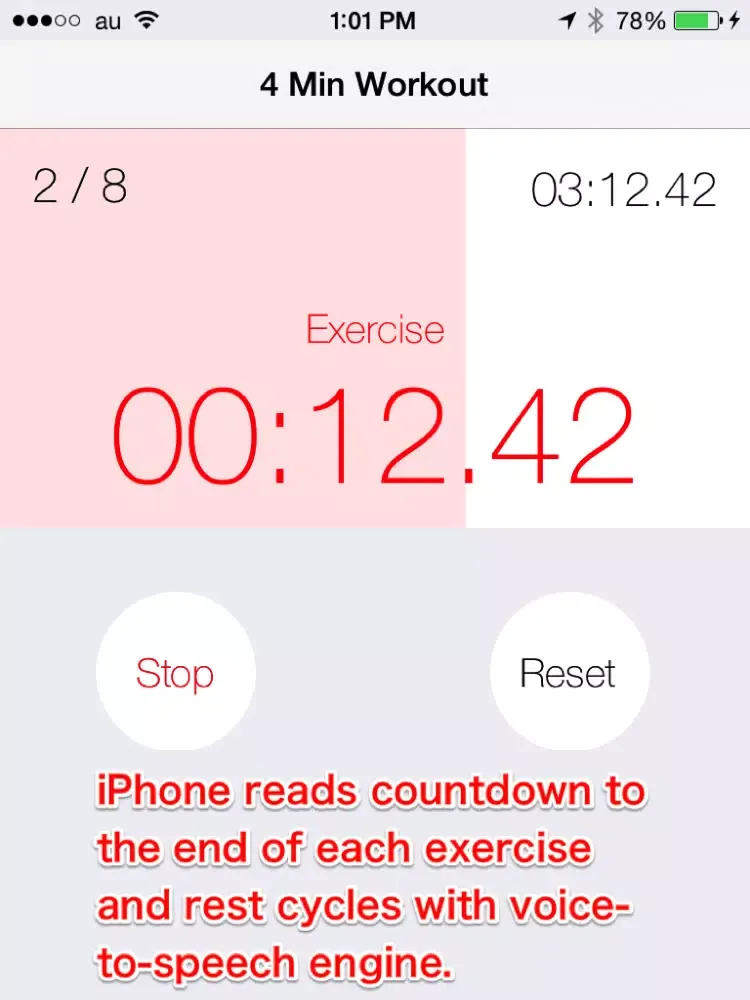 Zrzuty ekranu 4-Minutes Workout Timer iPad 