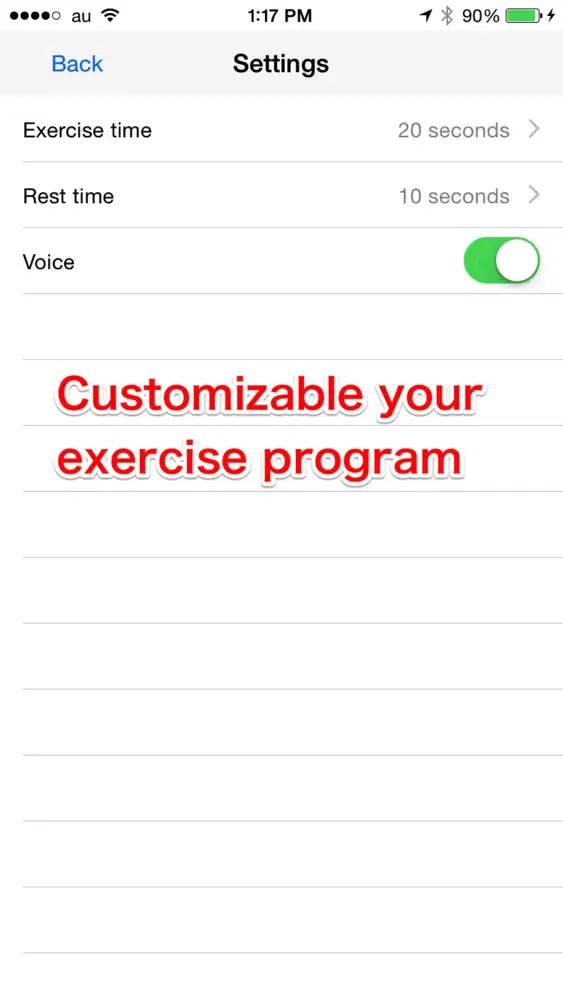 Zrzuty ekranu 4-Minutes Workout Timer