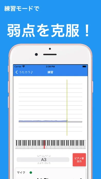 うたカラ - カラオケやボイストレーニングの発声練習用アプリ スクリーンショット