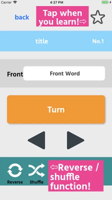 Word memorization card স্ক্রিনশট