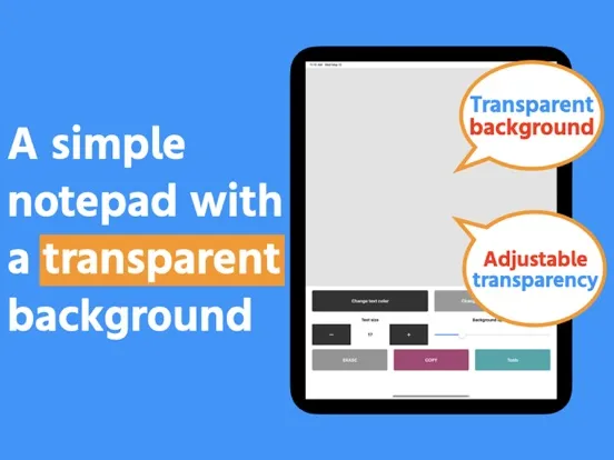 Transparent Memo iPad 應用截圖