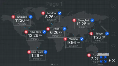 map:clock - World Map & Clock Screenshots