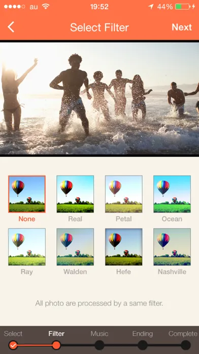 Zrzuty ekranu SlideStory - Create a slideshow movie and a snap video
