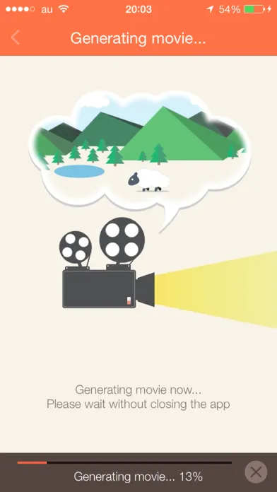 Zrzuty ekranu SlideStory - Create a slideshow movie and a snap video