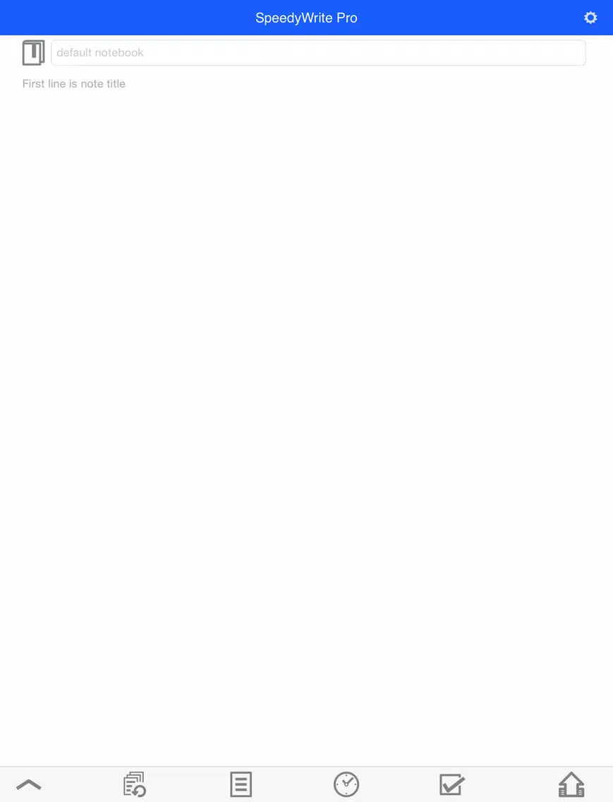 Tangkapan skrin SpeedyWrite Pro - Can quickly writing and append a note to Evernote. iPad 