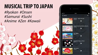 Capturas de tela do Made-In-Japan Background Music