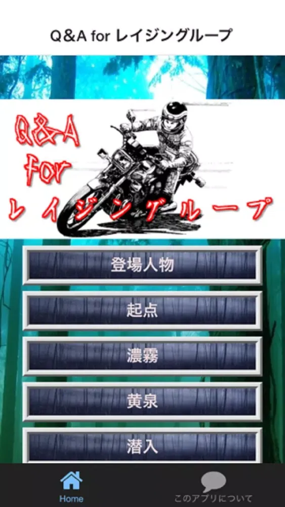 Tangkapan skrin Q＆A for レイジングループ