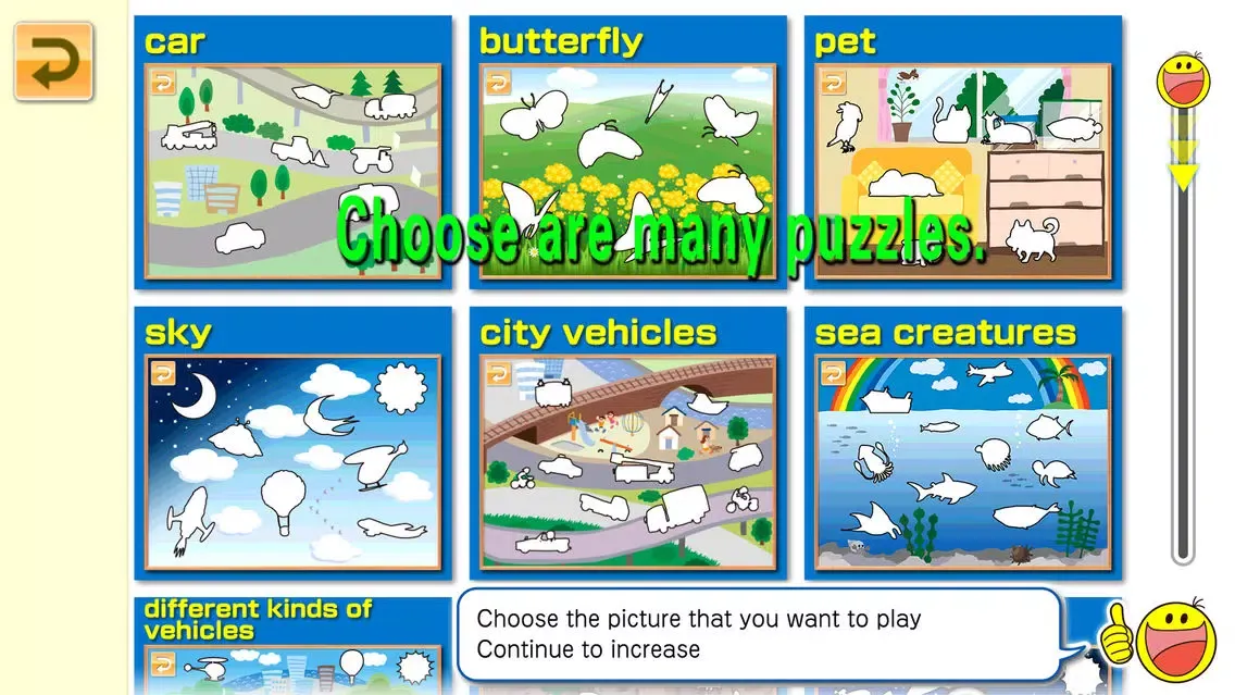 Capturas de pantalla de Moving Jigsaw Puzzle【Free educational app for Toddlers and Kids】