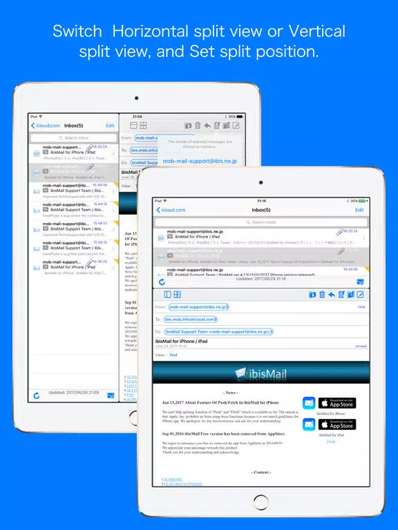 Capturas de tela do ibisMail for iPad - Filtering Mail iPad 