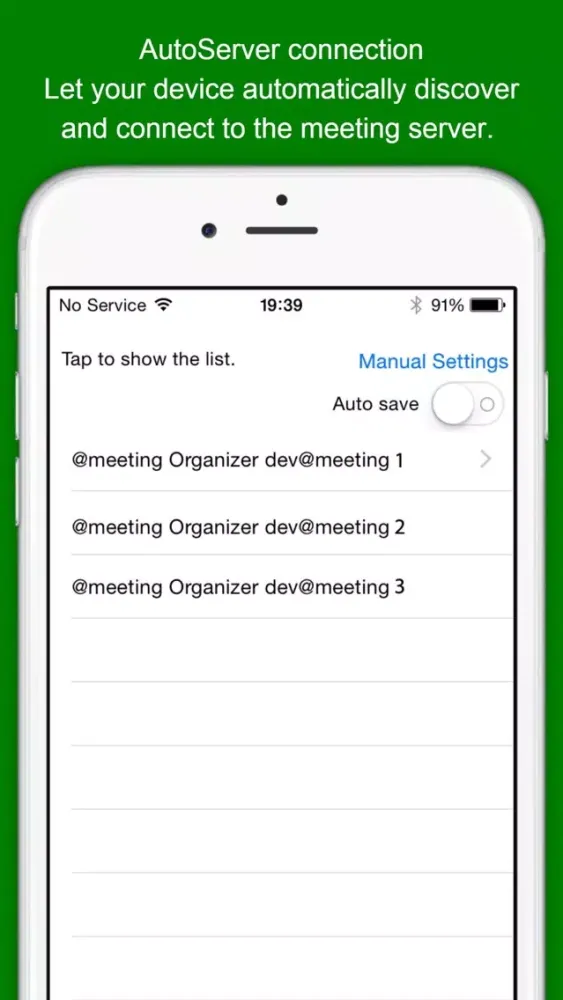 Screenshot di @meeting point