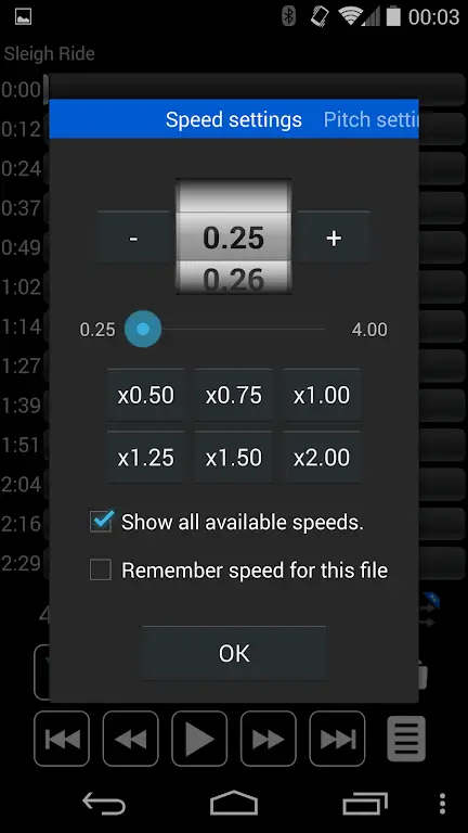 Music Speed Changer: Audipo-screenshot-2