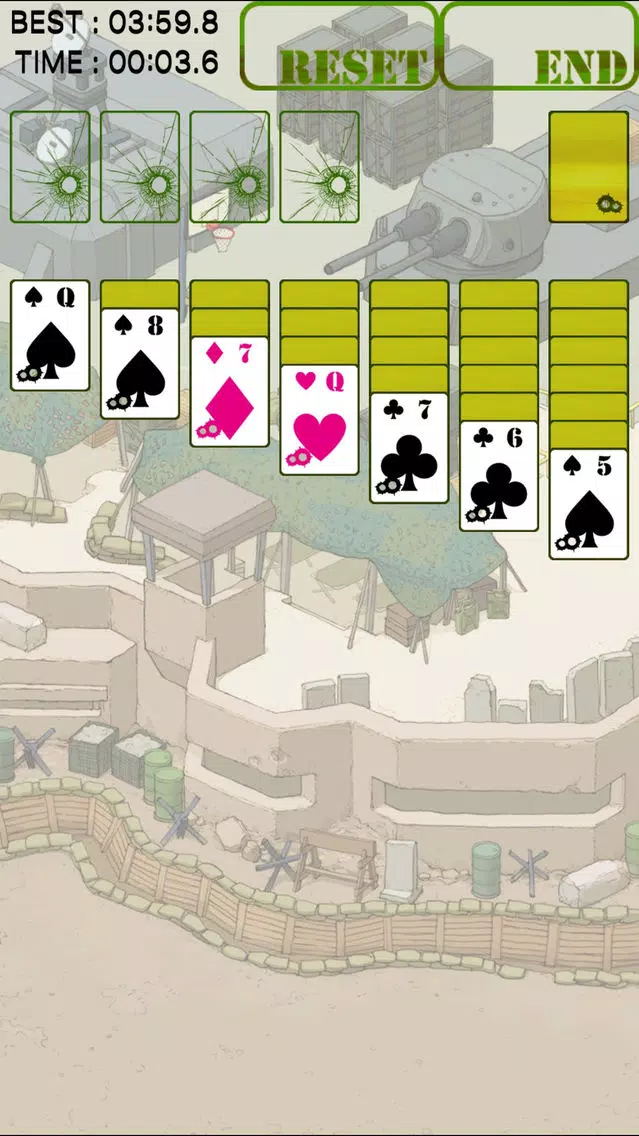 Capturas de tela do War with Solitaire