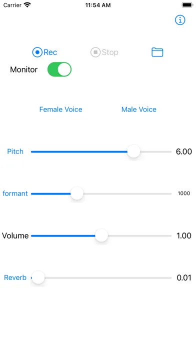 Male / Female voice effector 스크린샷